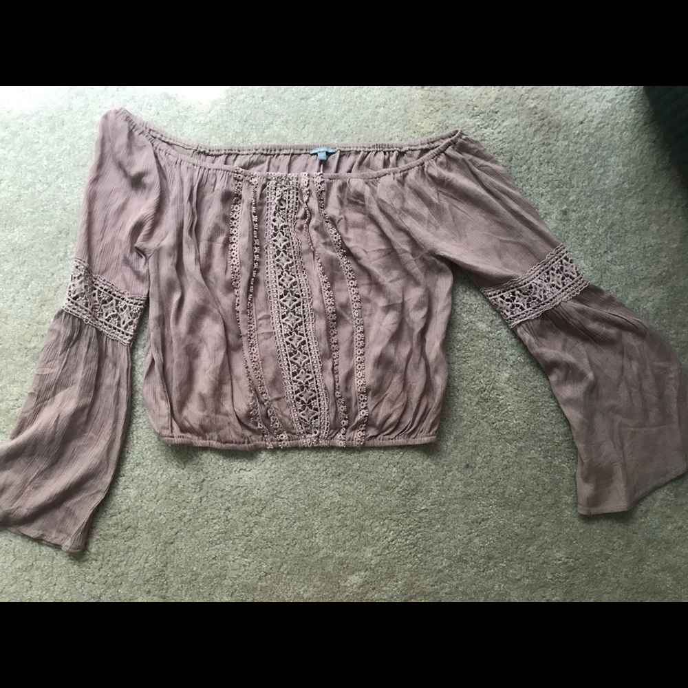 Charlotte Russe off the shoulder crop top